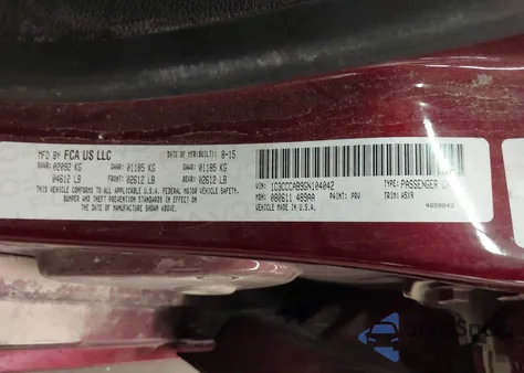 2016 Chrysler 200 Limited from USA, damaged, VIN 1C3CCCAB9GN104042